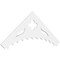Ekena Millwork Pitch Wellington Architectural Grade PVC Gable Pediment, 60"W x 22 1/2"H x 1"P (9/12) GPP060X023X100WEL - alternate 1